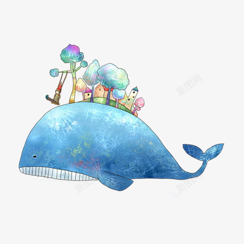 水彩手绘童话海洋鲸鱼卡通装饰PS透明高清109水彩png免抠素材_新图网 https://ixintu.com 水彩 手绘 童话 海洋 鲸鱼 卡通 装饰 PS 透明 高清
