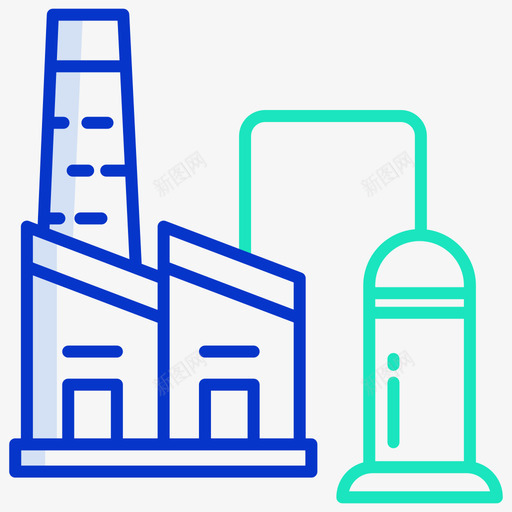 工厂石油工业27轮廓颜色svg_新图网 https://ixintu.com 工厂 石油工业 轮廓 颜色