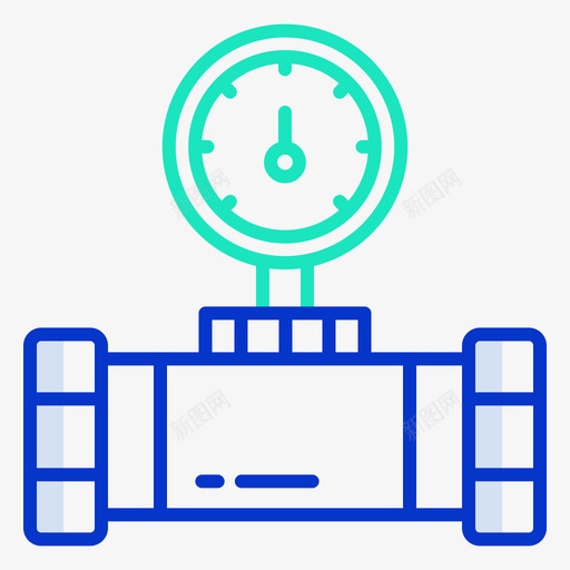 水表管道12轮廓颜色svg_新图网 https://ixintu.com 水表 管道 轮廓 颜色