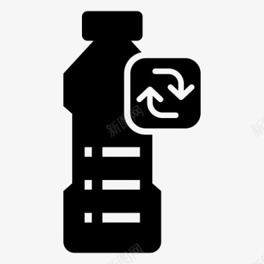 回收瓶环境塑料图标