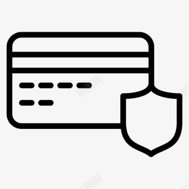 安全支付信用卡借记卡图标