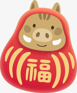 日式农历新年传统年画迎新免扣免扣复古传统中国风日式素材