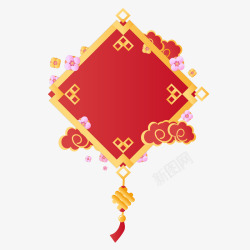 中国风元宵节灬小狮子灬卡通免扣字幕平面对话框字幕条素材