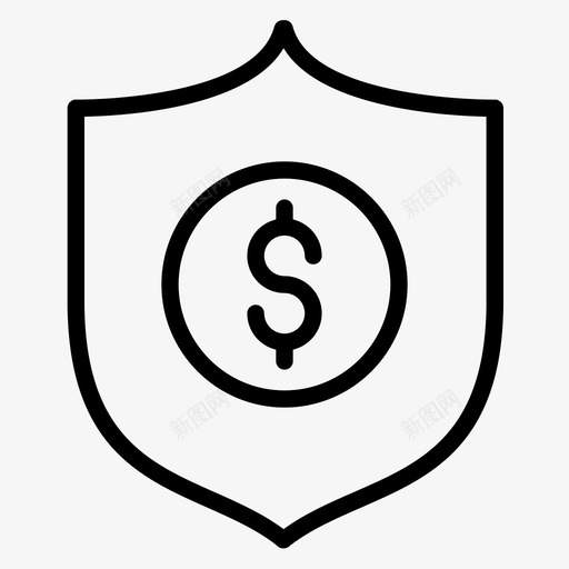 安全支付金融保护svg_新图网 https://ixintu.com 安全 支付 金融 保护 屏蔽 25个 安全线 图标