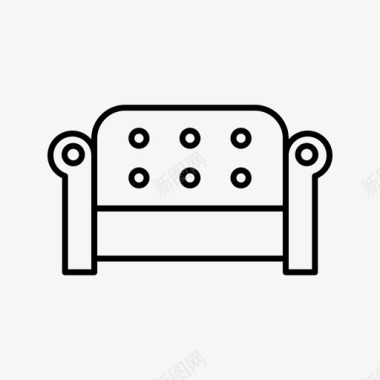 沙发椅子房子图标
