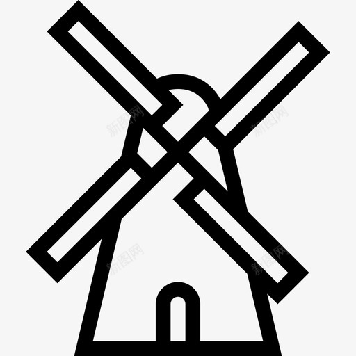 磨坊生态自然svg_新图网 https://ixintu.com 磨坊 生态 自然 风车