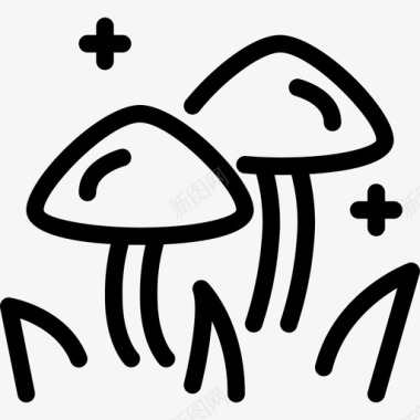 蘑菇秋天季节图标