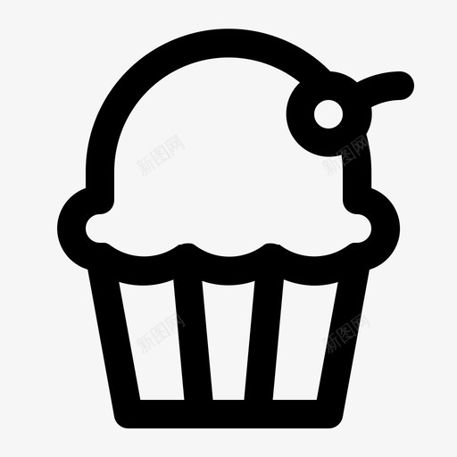 纸杯蛋糕面包快餐svg_新图网 https://ixintu.com 快餐 纸杯 蛋糕 面包 垃圾 食品