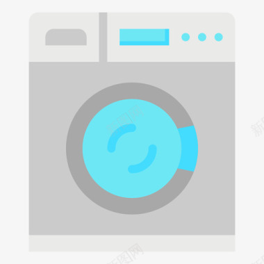 家用电动洗衣机4台平板图标