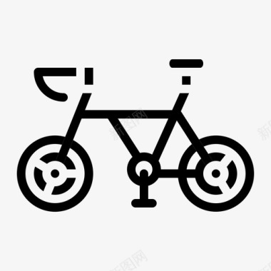 自行车运动214字形图标