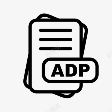 adp文件扩展名文件格式文件类型集合图标包图标