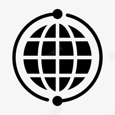 全球市场商业世界图标