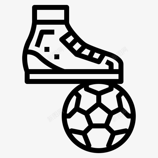 足球运动器材9直线型svg_新图网 https://ixintu.com 足球 运动器材 直线 线型