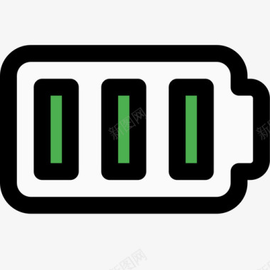 状态电池和电源5线颜色图标
