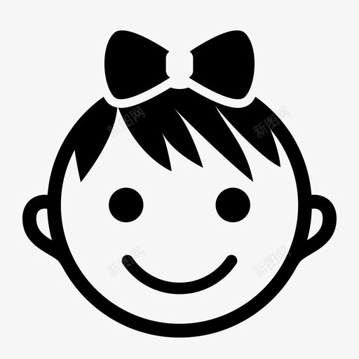 快乐的女孩小女孩孩子的脸svg_新图网 https://ixintu.com 快乐 乐的 女孩 小女孩 孩子 有趣 微笑