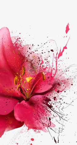 古风水彩中国古风水墨花手绘水彩植物花卉装饰透明ps4中国古高清图片