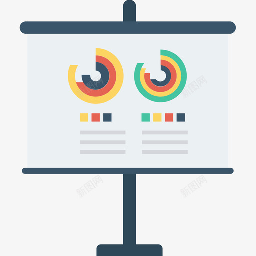 饼图数据分析36扁平svg_新图网 https://ixintu.com 饼图 数据分析 扁平