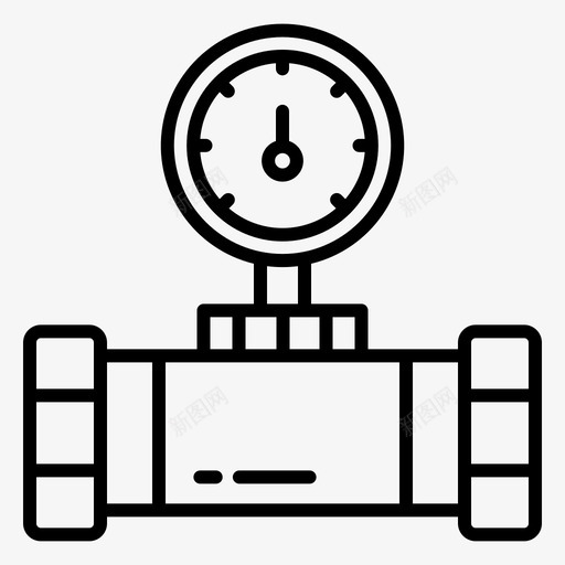 水表管道8轮廓svg_新图网 https://ixintu.com 水表 管道 轮廓