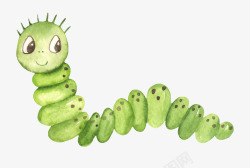 水彩卡通手绘植物动物昆虫装饰图案剪贴画手账设计23素材