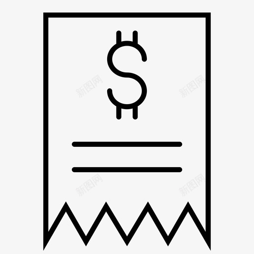 收据帐单钱svg_新图网 https://ixintu.com 收据 帐单 购买 电子商务 购物