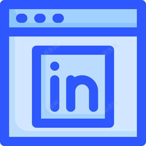 Linkedin网络与通信3蓝色svg_新图网 https://ixintu.com Linkedin 网络 通信 蓝色