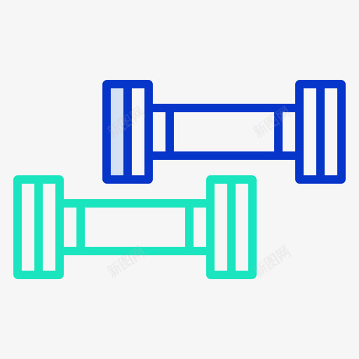 哑铃生活方式47轮廓色svg_新图网 https://ixintu.com 哑铃 生活方式 轮廓