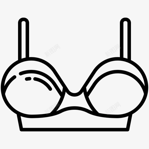 胸罩衣服193轮廓svg_新图网 https://ixintu.com 胸罩 衣服 轮廓