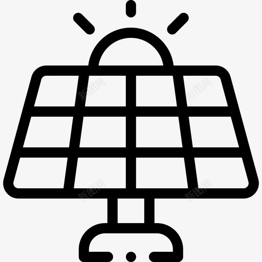 太阳能可持续能源54线性svg_新图网 https://ixintu.com 太阳能 持续 能源 线性