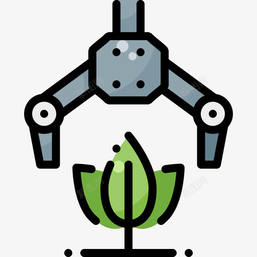机器人智能农场75线性颜色svg_新图网 https://ixintu.com 机器人 智能 农场 线性 颜色