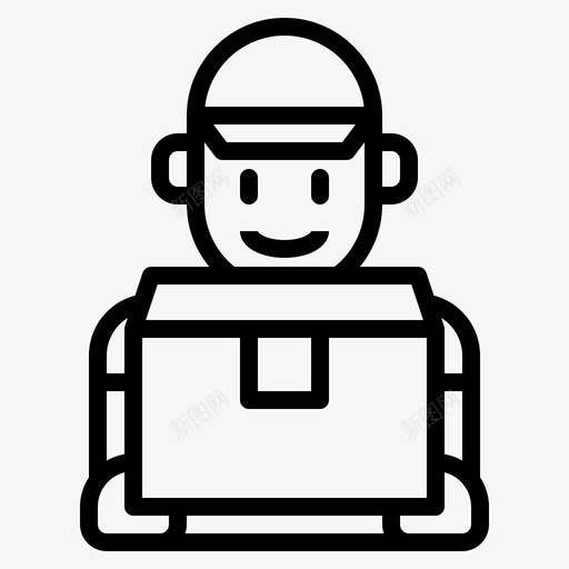 送货员网上购物16直系svg_新图网 https://ixintu.com 送货 货员 网上购物 直系