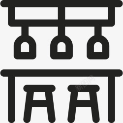 酒店吧台249号酒店吧台线性高清图片