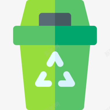回收箱塑料制品5扁平图标