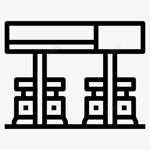 加油站建筑燃料svg_新图网 https://ixintu.com 加油站 建筑 燃料 汽油 轮廓 图标
