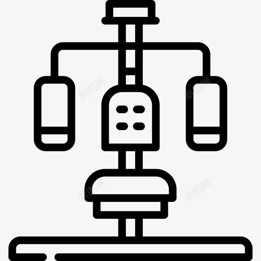 健身健身房89线性svg_新图网 https://ixintu.com 健身 健身房 线性