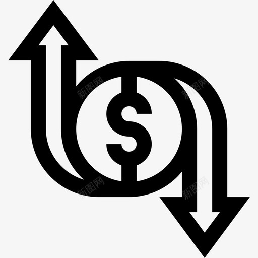 货币股票市场6线性svg_新图网 https://ixintu.com 货币 股票市场 线性
