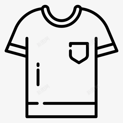 T恤衣服193轮廓svg_新图网 https://ixintu.com 衣服 轮廓