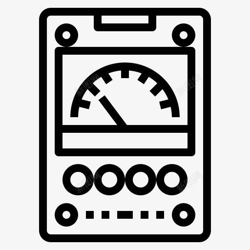 电压表电工17线性svg_新图网 https://ixintu.com 电压表 电工 线性