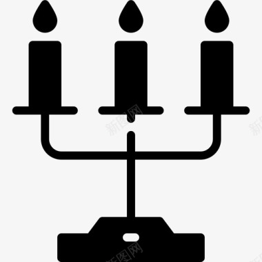 蜡烛万圣节207填充图标