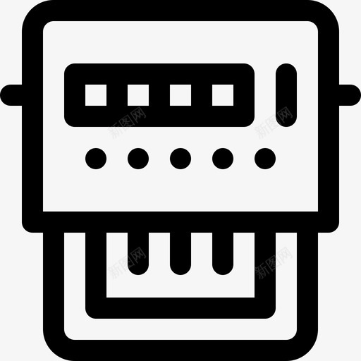 电表电工工具和元件18线性svg_新图网 https://ixintu.com 电表 电工 工具 元件 线性