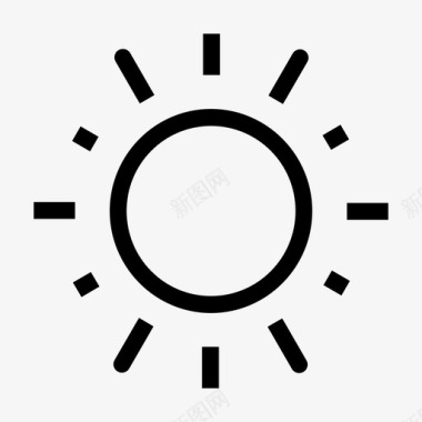 夏天阳光日出图标