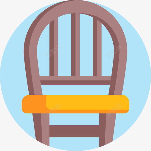 椅子家具195扁平svg_新图网 https://ixintu.com 椅子 家具 扁平