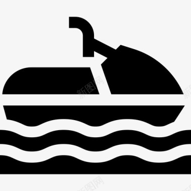 水上摩托艇水上运动图标