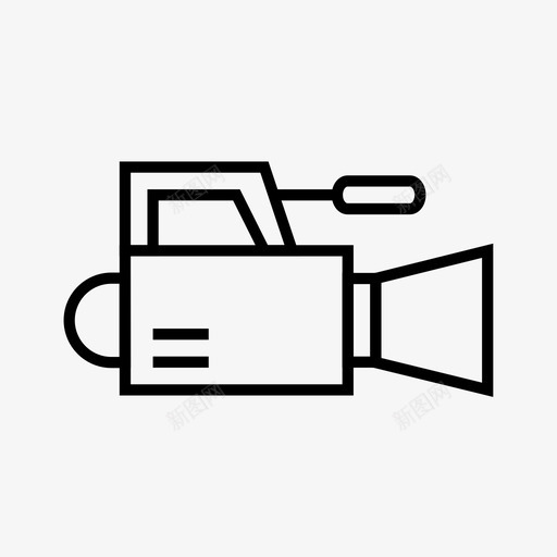 摄像机镜头现场svg_新图网 https://ixintu.com 摄像机 新闻 镜头 现场 电视 图标