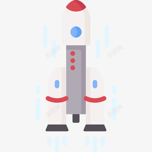 火箭未来科技25扁平svg_新图网 https://ixintu.com 火箭 未来 科技 扁平
