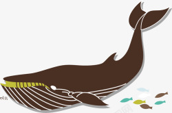 水彩手绘童话海洋鲸鱼卡通装饰PS透明高清14水彩手素材