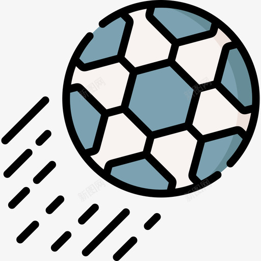 足球运动124线性颜色svg_新图网 https://ixintu.com 足球 运动 线性 颜色