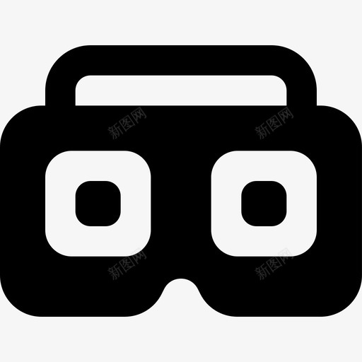 Vr眼镜虚拟现实128填充svg_新图网 https://ixintu.com Vr 眼镜 虚拟现实 填充