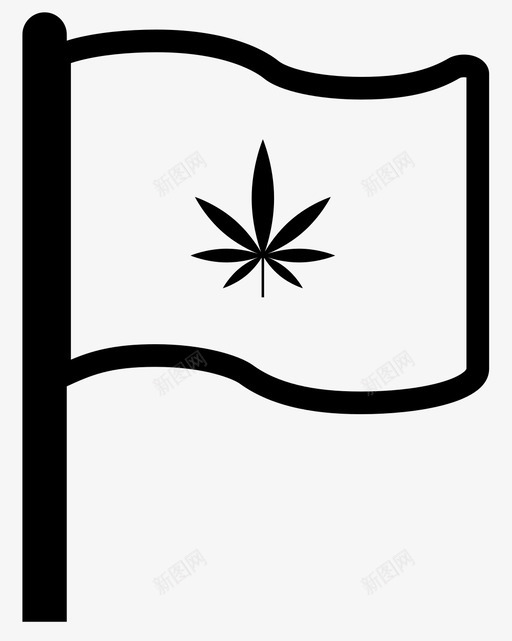 大麻旗旗帜颜色svg_新图网 https://ixintu.com 大麻 旗帜 颜色 毒品