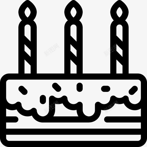 生日蛋糕装饰甜点svg_新图网 https://ixintu.com 生日蛋糕 派对 装饰 甜点 生日