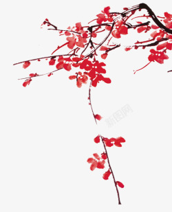写意红梅水墨中国古风动植物壁纸动植物壁纸素材